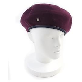 Hermes Santreno Leather Cashmere Beret - Hermès