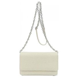 Maison Martin Margiela Maison Margiela 4 Stitch Ledergeldbörse aus genarbtem Kalbsleder
