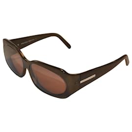 Prada SPR10E Sonnenbrille braunes Acetat