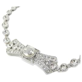 Chanel ABA632 Gargantilla Plata y Blanco