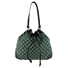 Borsa a tracolla Gucci GG Canvas e pelle