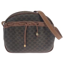 Borsa a Spalla CELINE Vintage Macadam Marrone - Céline