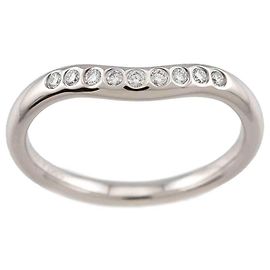 Tiffany & Co. Platin-Ring mit geschwungener Form