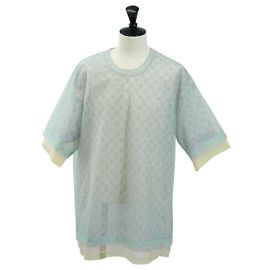 Camiseta de tul en capas LOUIS VUITTON Nylon Multicolor RM201 LV Auth 182695M