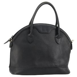Borsa a mano Burberry in pelle nera e oro autentica am11764