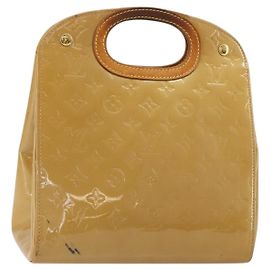 LOUIS VUITTON Monogram Vernis Maple Drive Hand Bag Noisette M91376 Authentisch gh2083
