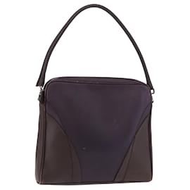 Borsa a Spalla PRADA in Pelle Blu Navy e Argento Auth 184434