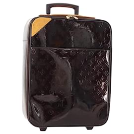 LOUIS VUITTON Monogram Vernis Pegas 45 Valigia Amarante M91277 LV Auth 181626A - Louis Vuitton