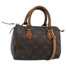 LOUIS VUITTON Monogram Mini Speedy Bandouliere Japon 88 Bag M99014 Auth bs35472