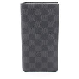Portafoglio Louis Vuitton Portefeuille Brazza Damier Graphite Bi-fold Long Wallet