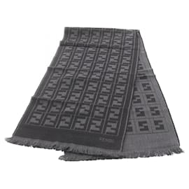 Stola in lana Fendi - Nero e Grigio