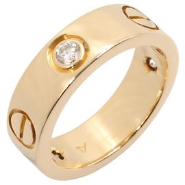 Cartier Love Ring 3PD - 18K Gelbgold mit Diamant