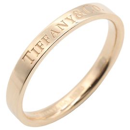 Anello a fascia piatta in oro rosa 18K di Tiffany & Co.