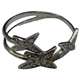 Anello Mauboussin Star For Ever in Oro Grigio e Diamanti