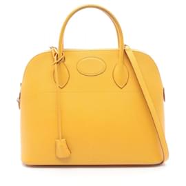 Bolsa Hermes Bolide 35 em couro Yellow Courchevel - Hermès