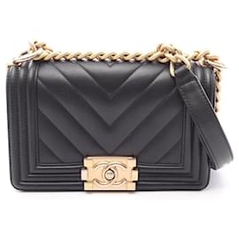 Borsa a tracolla Chanel Boy Small Chevron V-Stitch