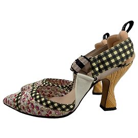 Fendi Décolleté Colibri Floral a Quadri 37