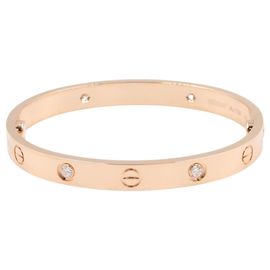 Bracciale charm in oro rosa 18K con diamante Cartier