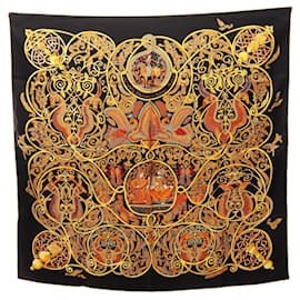 Foulard Carré 90 La Charmante aux Animaux Hermès