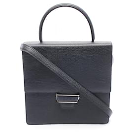 Borsa a 2 vie in pelle blu navy Loewe