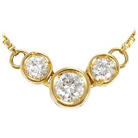 Autre Marque Collana in oro giallo 18K e diamanti