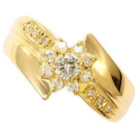 Autre Marque 18K Gelbgold-Ring mit Diamant