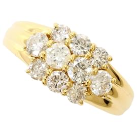 Autre Marque 18K Gelbgold-Ring mit Diamant
