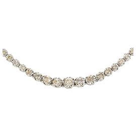Autre Marque Collar de oro blanco de 14K con diamante