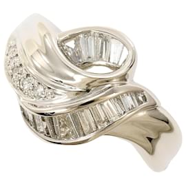 PT850 Platinring mit Diamant - Autre Marque