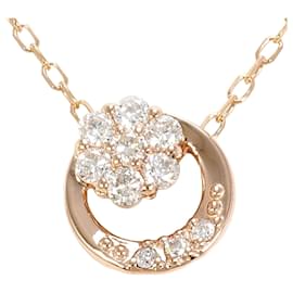 Autre Marque Collana in oro rosa 10K con diamante