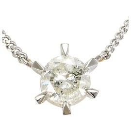 Autre Marque Collar de platino PT850 con diamante de 1.26ct
