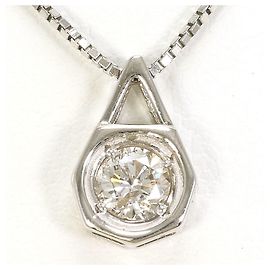 Autre Marque Collana in platino PT850 con diamante