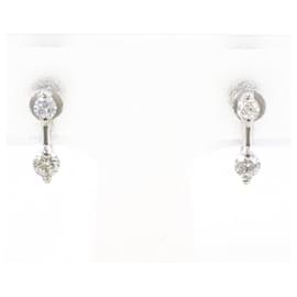 Orecchini a clip in oro bianco 14K con diamanti - Autre Marque