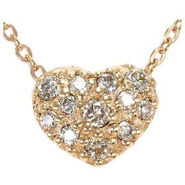 Autre Marque Collana in oro rosa 10K con diamante