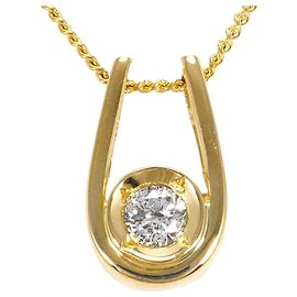 Autre Marque Collana in oro giallo 18K con diamante