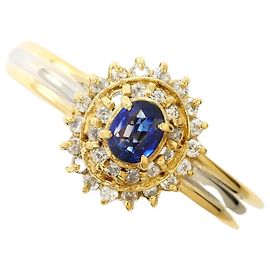 Autre Marque 18K Gelbgold- und Platin-Ring