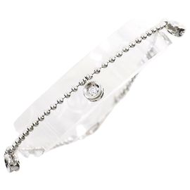 Autre Marque Bracciale con charm in platino PT850 con diamanti
