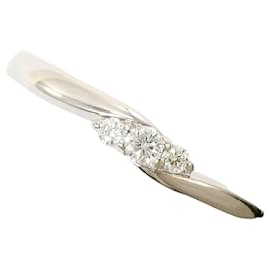 Anello a fascia in platino e diamanti - Autre Marque