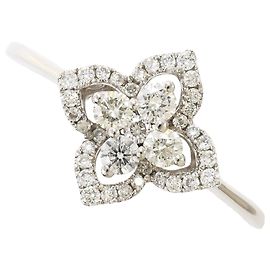 Autre Marque 18K Weißgold-Ring mit Diamant