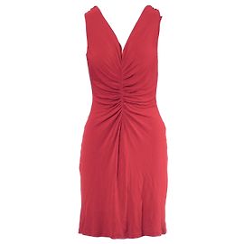 Rotes Midi-Kleid Alberta Ferretti