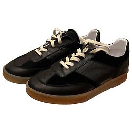 Maison Martin Margiela Maison Margiela Sneakers Replica in pelle nera