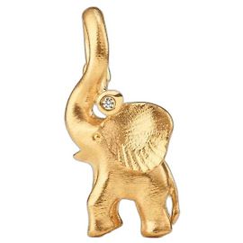 Ole Lynggaard Charm Elephant Sweet Drops Oro Giallo 18k e Diamante