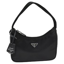 Borsa a mano in nylon e pelle di vitello Prada Re-Edition 2000 Re-Nylon