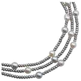 Baroque Baby Pearl Silver Pearl Necklace - Autre Marque
