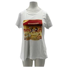 Autre Marque Camiseta Mickey SENEQUIER X NANA SAINT TROPEZ blanca de algodón
