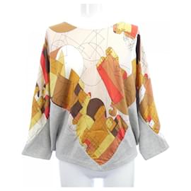 Top in seta, cotone e cashmere Twillaine Hermes - Hermès