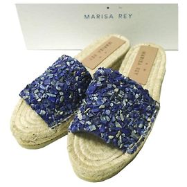 Autre Marque Sandali espadrilles in pelle e juta MARISA REY TAMARU