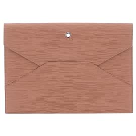 Montblanc Clutch Bag Brown Leather