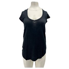 Camiseta de lino negra Isabel Marant Etoile