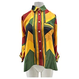 Autre Marque Camisa amarilla, verde y roja